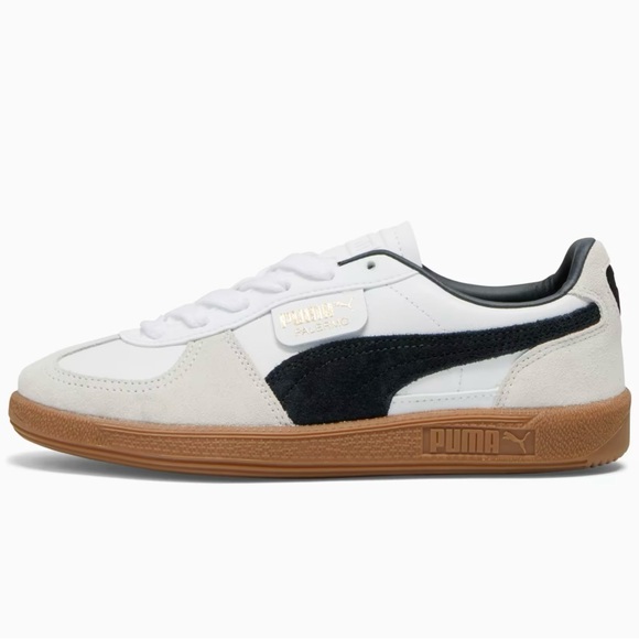 Puma Shoes - Puma Palermo White and Black Sneakers, 6.5